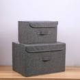 thumbnail image 5 of Yipa Cube Storage Bins Storage Box Baskets with Lid and Handles Closet Storage Organizer for Clothes, Sock, Toys, Magazines, Books, 5 of 5