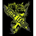 thumbnail image 2 of Justice League Movie Neon Green Banner Boy's Black T-shirt-L, 2 of 4
