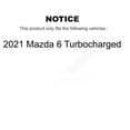 thumbnail image 2 of Transit Auto Front Rear Coated Drilled Slotted Disc Brake Rotors and Semi-Metallic Pads Kit for Car 2021 Mazda 6 Turbocharged KDF-101332, 2 of 11