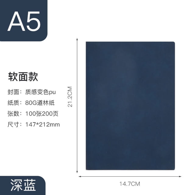 Cqxid Notebook Under $10 B5 Advertising Business Stationery Notepad Set Student Soft Leather Gift A5 Notebook