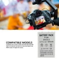 thumbnail image 3 of Camera Lithium Ion Battery, EN EL5 Safe Replacement Camera Battery 3.7V 2 Pack  for P80 for P6000 for P4 for P510, 3 of 7