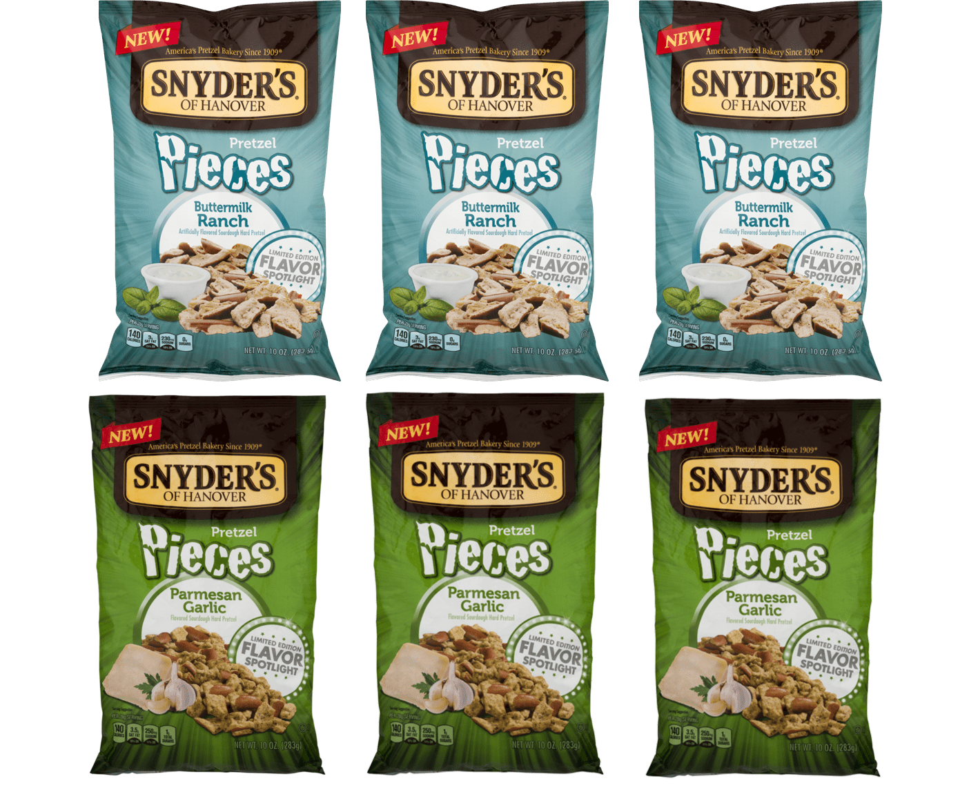 Snyder's of Hanover Buttermilk Ranch & Garlic Parmesan Pretzel Pieces