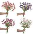 thumbnail image 4 of Artificial Flowers under $5! CQCYD Artificial Chrysanthemum Flowers, 4-Head Fake Flower for Home Wedding Decor, Realistic Floral Arrangement for Vase Centerpiece, 49cm Stem, 4 of 9