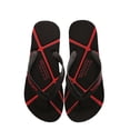 thumbnail image 4 of RKSTN Men Slippers Flat Flip Flops Trendy Color Blockround Toe Open Toe Soft Sole Comfort Durable Summer Beach Slippers, 4 of 5