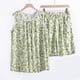 thumbnail image 2 of Conjunto de Ropa de Salón para Mujeres Estilo Impreso Cuello de Tripulación sin Mangas Y Pantalones Cortos, Conjunto de 2 Piezas para Diario, Casual Y Fiesta, 2 of 6