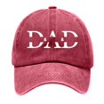 thumbnail image 5 of Gyexs Low Cap Fathers Day Hats Dad Embroidered Pigment Dyed Adjustable Daddy Baseball Cap Dad Gifts from Daughter Son Wife #Red, 5 of 5