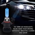 thumbnail image 4 of 6000K Luz blanca fría + 100W Bombilla de luz alta y baja para faros delanteros, kit de reparación de faros universal/bombilla de luz antiniebla para coche, camión, SUV, 4 of 5