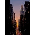 thumbnail image 2 of Berenholtz, Richard 18x24 Gold Ornate Wood Framed with Double Matting Museum Art Print Titled - Manhattanhenge, 2 of 4