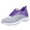 Purple-a, variant on 2025 Fashion Autumn Women Flat Sneaker Sandals for Women Chunky Bottom Lightweight Comfortable Mesh Women Slip on Sneaker Breathable Lace Up Colorblock Design Casual Style