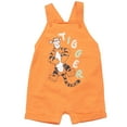 thumbnail image 2 of Disney Winnie the Pooh Eeyore Tigger Piglet Baby French Terry Short Overalls T-Shirt and Hat 3 Piece Outfit Set Newborn to Infant, 2 of 5