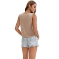 thumbnail image 4 of DARING DIVA Women's High Low Sleeveless Flowy Tank Top Athletic Yoga Workout Shirt S Khaki, 4 of 7