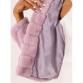 thumbnail image 5 of DARING DIVA Women's Faux Fur Fluffy Coat Collar Cropped Jacket M Pink, 5 of 6
