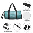 thumbnail image 4 of Defioc Teal Turquoise Wood for Travel Duffle Bag,Weekender Bag Carry On Tote Bags Hospital Bag Large Capacity Sport Gym Bag for Men Women Fit for Trave, Gym,Weekend, 4 of 6