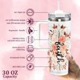 thumbnail image 4 of Christian Gifts For Women - 30 OZ Christian Tumbler Travel Cup - Mother''s Day, Birthday, Christmas Gifts for Women - Inspirational, Catholic, Religious Gifts For Mom, Friend, Sister, Grandma, 4 of 6