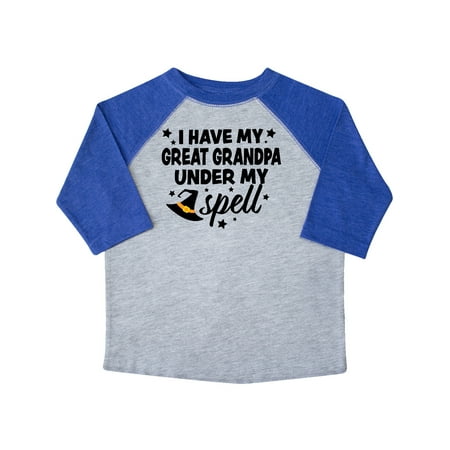 

Inktastic I Have My Great Grandpa Under My Spell with Cute Witch Hat Gift Toddler Boy or Toddler Girl T-Shirt