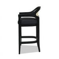 thumbnail image 3 of Americana 26" Cane Back Counter-Height Bar Stool Natural Black Polyester, 3 of 8