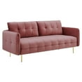 thumbnail image 1 of Modway Cameron Sofa en Velours de Performance Capitonné, 1 of 11