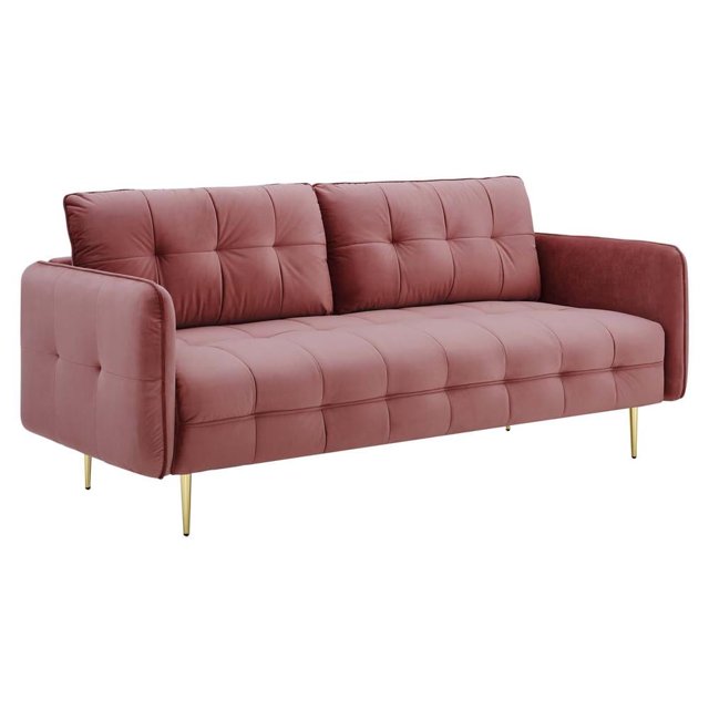Modway Cameron Sofa en Velours de Performance Capitonné