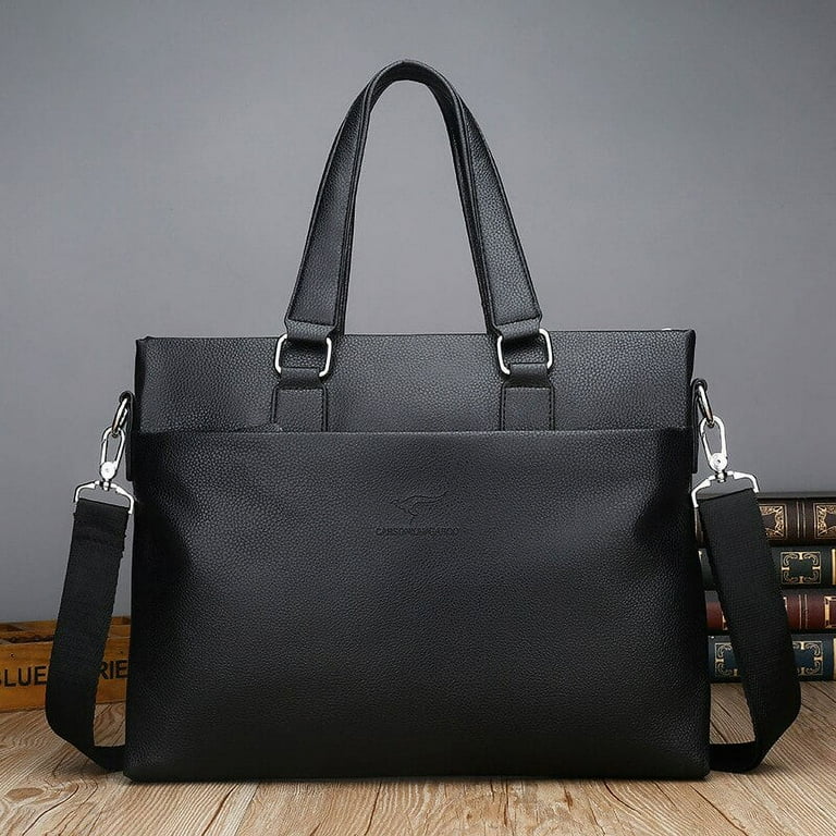 Briefcases for Man Laptop Bag Genuine Leather Handbag Designer Folder for A4 Documents Travel Suitcase Executive Tote Business