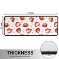 thumbnail image 5 of Kitchen Rugs Sets Of 2,Strawberry Plants Fruit Heart White Pattern Anti Fatigue Kitchen Mat Rugs Non Slip Washable,Decorative Kitchen Floor Mats for Kitchen,Sink,Laundry,17"x47"+17"x47", 5 of 5