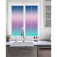 thumbnail image 2 of Blue Purple Window Privacy Film Pink Teal Gradient Decorative Glass Window Film UV Blocking Static Cling Non-Adhesive Sticker Covering for Home Door 19.6 x 39.3 inches, 2 of 8