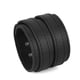 thumbnail image 3 of Marrón PU Cuero Punk Rock Double bnca Hombres Accesorio Negro Hugo Pulsera de viaje doble, 3 of 8