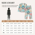 thumbnail image 4 of Balery Colorful Donut Conjunto de Pijama con Estampado para Mujer, Conjunto de Dos Piezas con Manga Larga, Ropa de Dormir Suave con Bolsillos, Pijamas Cómodos-Medium, 4 of 7