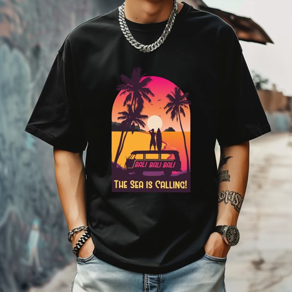 Men's T Shirt Round Neck Patterned Tee Summer New Sports Shirt Vintage Style Gift for Friends XS