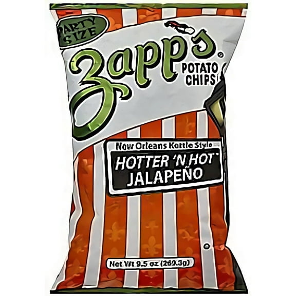 Zapp's Potato Chips 1.5 Ounce 30 Count (Jalapeno)
