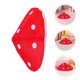 thumbnail image 5 of 4 gorros rojos con forma de hongo: accesorio de cosplay infantil para fiestas, festivales y eventos temáticos. Material cómodo, 18 cm de diámetro interior., 5 of 6