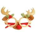 thumbnail image 1 of Naiovety Gafas de Navidad Marco Festival Navidad Vacaciones Hogar Comedor Bar Hotel Café Decoración Foto Prop Anteojos Ornamento Niños Kits de decoración para fiestas animales de oro Naiovety HA069936-03, 1 of 6