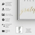 thumbnail image 4 of Wynwood Studio Typography and Quotes Wall Art Canvas Prints 'This Home Has Grateful Hearts' Inspirational Quotes and Sayings - Gold, White, 4 of 5