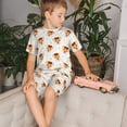 thumbnail image 4 of Balery Funny Corgi Conjunto de Pijama Infantil de Manga Corta con Estampado – Ropa de Dormir de Algodón Suave-X-Large, 4 of 6