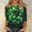 Green, variant on FDGIU ‌‌‌‌Women's St. Patrick's Day T-Shirt - Short Sleeve Crew Neck Shamrock Graphic Tee