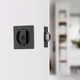 thumbnail image 5 of Cerradura de puerta corredera oculta sin llave, cerradura de puerta traslacional para habitación interior, gancho doble, negro mate, 5 of 5