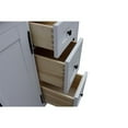 thumbnail image 3 of Bellaterra Home 55" Double vanity in Glacier Ash finish top with Black galaxy and rectangle sink, 3 of 14