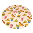 thumbnail image 5 of Cauagu 48" Christmas Tree Skirt Hamburger Pizza Coke Pattern Christmas Tree Decorations Tree Mat for Xmas Decorations Occasion Holiday Home Decor -48", 5 of 7