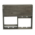 thumbnail image 5 of Elegant Designs 16.4" Bartow Wall Mounted Wood Wine Rack Shelf, Stemware Holder, Rustic Gray, 5 of 8