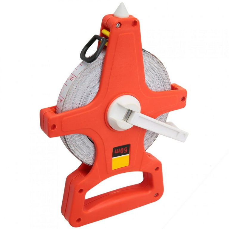 50m Thickened Hand Plastic Open Reel Tape Measure Measuring Ruler Tool