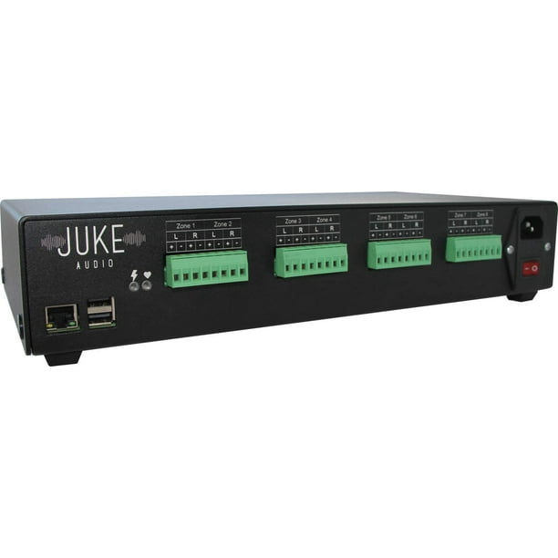 Juke8 (8 zone, 16 channel amplifier + wireless streaming) whole home