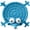 Blue, variant on Funny Crochet Squirrel Coasters, Crochet Coaster Heat-Resistant, Hand-Crocheted Fun Squirrel Coasters