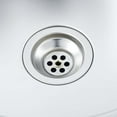 thumbnail image 6 of vidaXL 39.4-inch Kitchen Sink with Strainer, Top-Mount Sink Double Bowl, Silver Stainless Steel, 6 of 10