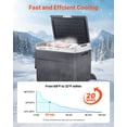thumbnail image 3 of VEVOR Refrigerador portátil para coche de 12 voltios, congelador, 63,4 cuartos de galón, enfriador electrico para camping, 3 of 9