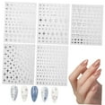 thumbnail image 6 of 5 Sheets Star Nail Charms Art Stickers Silver Stars, 6 of 8