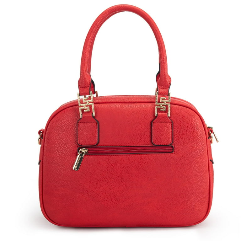 Montana West Small Top Handle Purse for Women Crossbody Satchel Handbag Barrel Bag Women s Red
