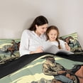 thumbnail image 5 of Homewish Western Horse Animal Full Size Comforter Sets, Retro Cartoon Cowgirl Bedding Comforter Set, Teens Kids Adult Reversible Bedding Sets, Breathable Home Decor, 3-Piece, 5 of 8