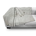 thumbnail image 3 of Wedding Soft Flannel Fleece Throw Blanket, Celebration Romantic Hand Drawing of a 2 Birds on Branch in Love Husband Wife, Cozy Plush for Indoor and Outdoor Use, 50" x 70", Grey White, by Ambesonne, 3 of 6