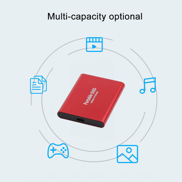 Mobile Storage Drive Portable SSD 1TB USB 3.1 External Hard Drive