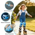 thumbnail image 5 of BOSONER Kids/Youth Knee Pad Elbow Pads for Roller Skates Cycling BMX Bike Skateboard Inline Rollerblading, Skating Skatings Scooter Riding Sports, 5 of 8