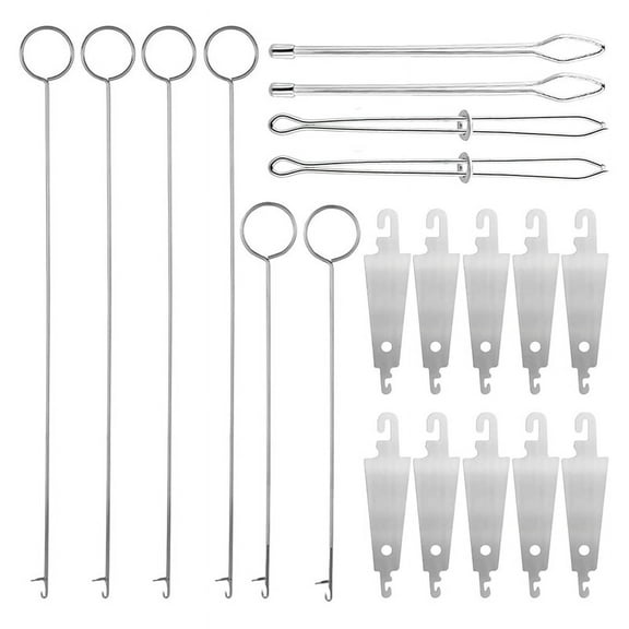 20pcs Sewing Ring FlipperHook, Sewing Loop Turner Hooks Drawstring Threader Tool for Fabric Coats Jackets Hoodies